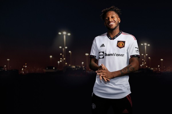 Fotballdrakter Manchester United B.Fernandes 8 Bortedrakt Barn 2022-2023